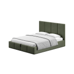 Elegantes Polsterbett Khaki Doppelbett